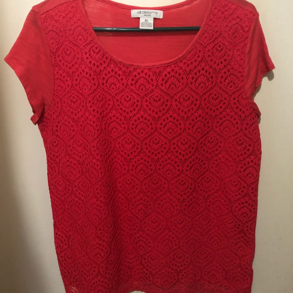 Pink petite large Liz Claiborne shirt